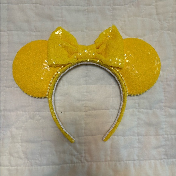 Yellow Sequin Minnie Ear Headband - Picture 1 of 2